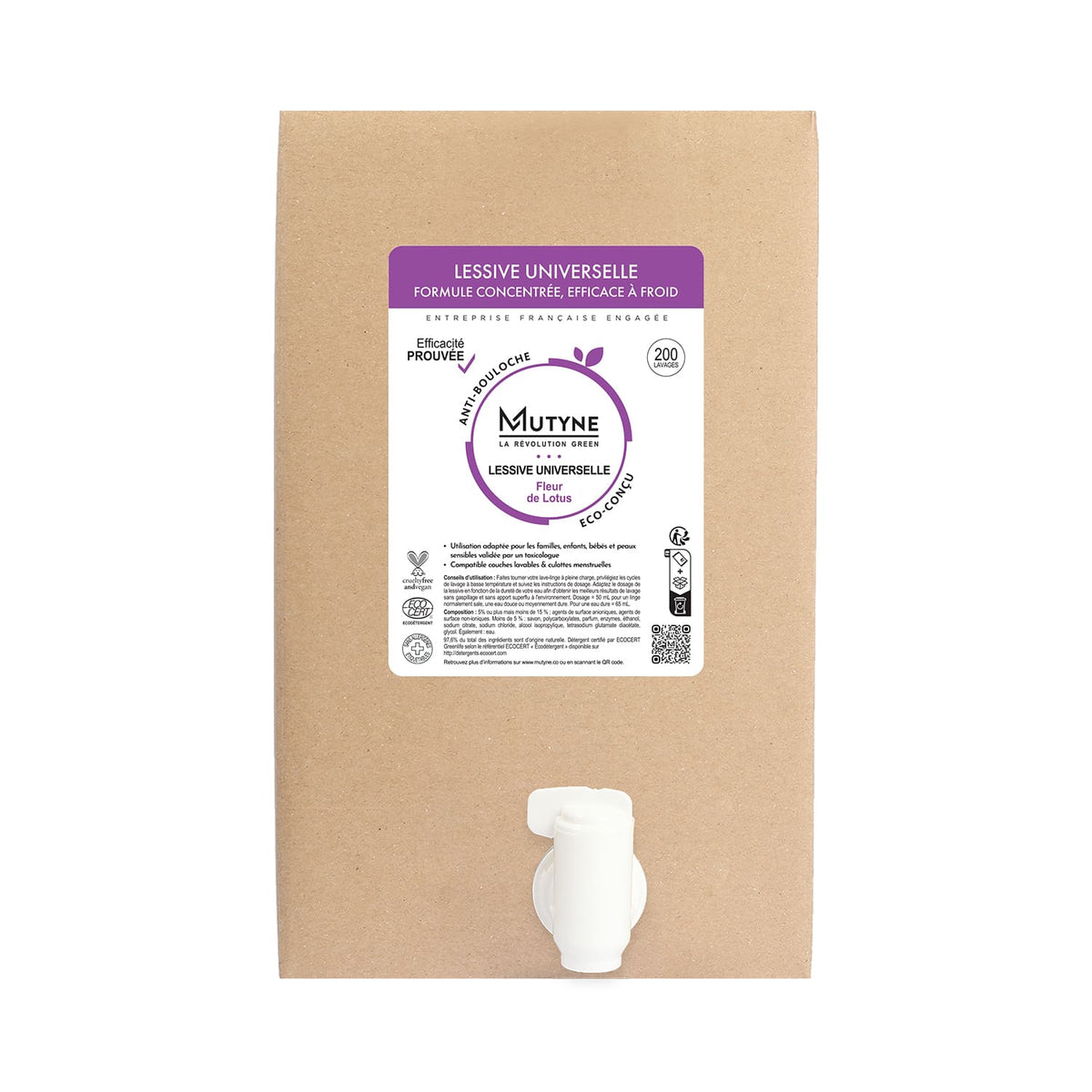 Lessive ecocert fleur de lotus vrac - 1